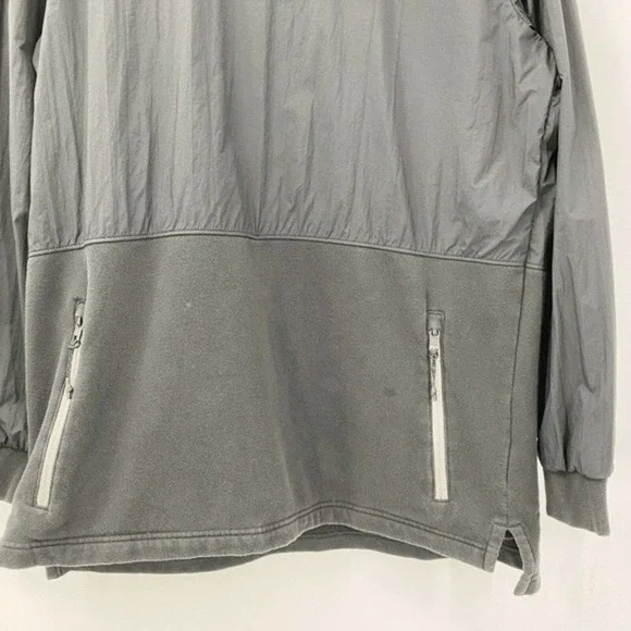 Adidas Men's Original Sport Luxe Mix Hoodie Trefoil Fleece Black Pullover Size M - Picture 3 of 11